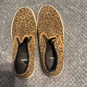 Leopard Print Slip-On Sneakers